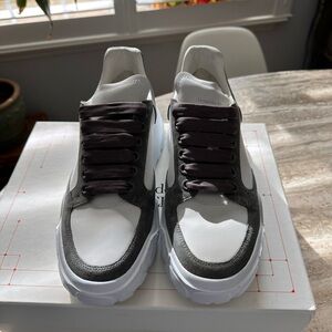 Alexander McQueen White and Black Men's Sneakers